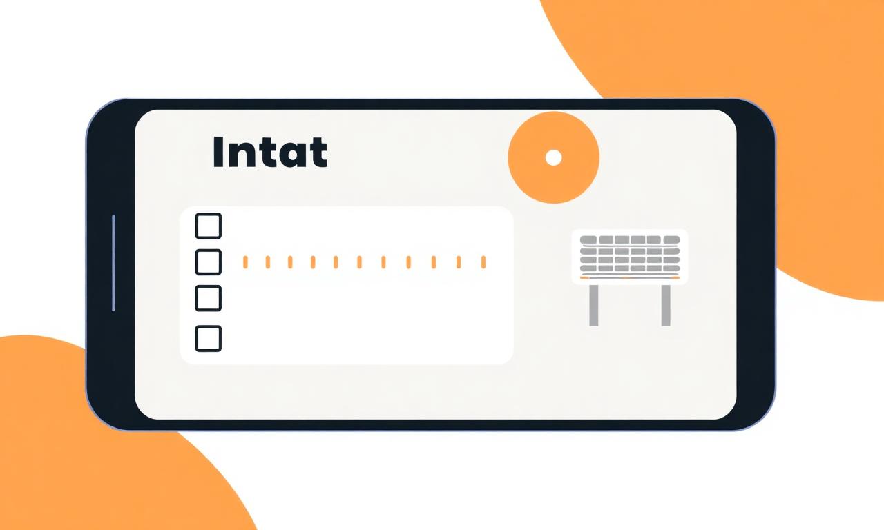 Illustratie van een digitaal intakeformulier op een smartphone