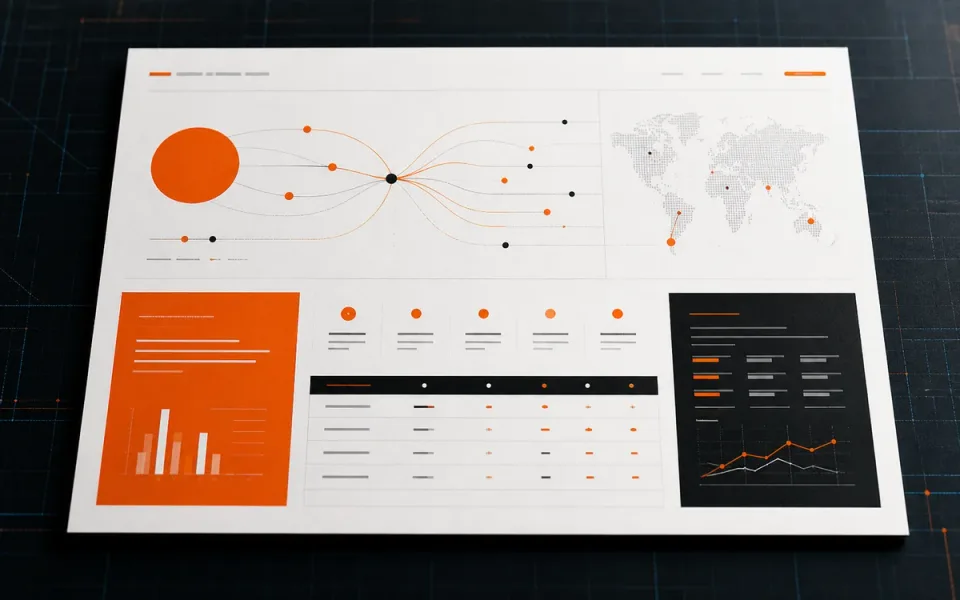 Editorial websitecompositie van Orange Corporate Services