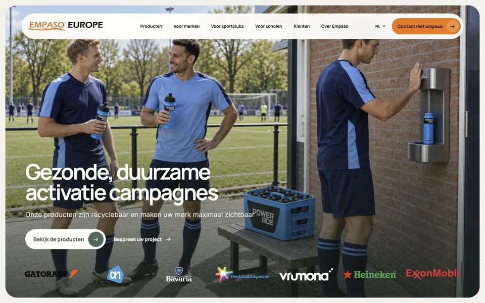 Websiteontwerp voor Empaso